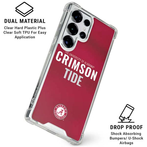 University of Alabama Crimson Pride Galaxy S25 Ultra Clear Case